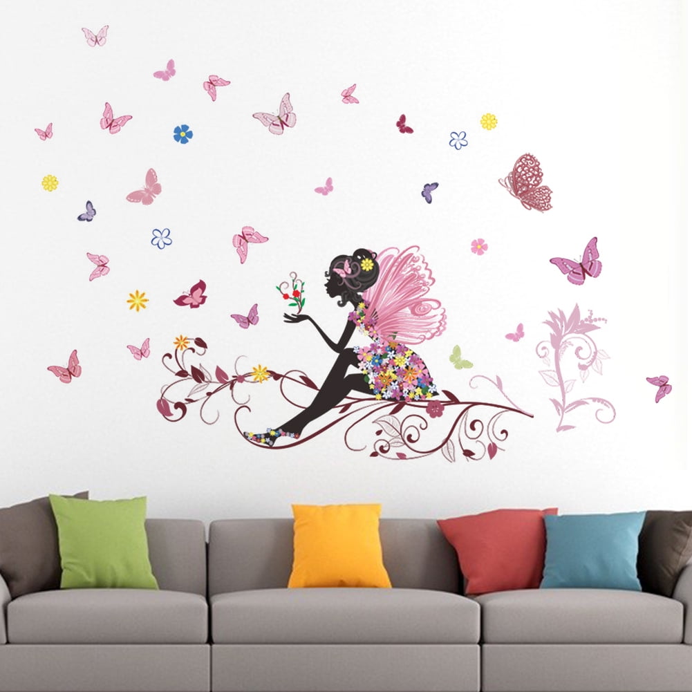 Flowers Bird Butterfly Home Room Decor Removable Wall Stickers Decal Decoration