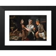 thumbnail image 2 of Peter Wtewael 24x18 Black Modern Framed Museum Art Print Titled - Kitchen Scene (1620s), 2 of 5