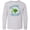 AC-Heather Grey, variant on Skip a Straw Save a Turtle with Cute Green Sea Turtle Long Sleeve Youth T-Shirt