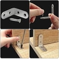 thumbnail image 5 of Stainless Steel Corner Braces, Durable Rust-resistant Reinforce Joints L Shaped Fastener for Wood Furniture, Easy Install Supports with Screws Included for Domestic Industrial, 5 of 5