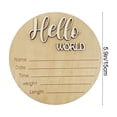 thumbnail image 3 of Hmgxay Wooden Newborn Sign, Birth Announcement Plaque for Babies, Nursery Decor Board for Infants, Photo Prop for Newborns, 3 of 7