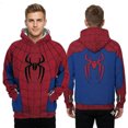 thumbnail image 3 of 3D Printed Superhero Spider Zip Up Jacket Casual Loose Fit Long Sleeve Outerwear Sweatshirt with Pockets Coat for Anime Comic Cosplay Daily Streetwear, 3 of 3