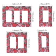 thumbnail image 2 of Yayeee Rocker Switch Wall Plate 2-Gang 4.7"x4.6" Home Decorative Outlet Cover, Sweet Strawberry, 2 of 6