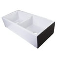 thumbnail image 4 of Alfi Brand Ab3918Db-W 39" White Smooth Apron Thick Wall Fireclay Double Bowl Farm Sink, 4 of 10