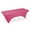 Fuchsia, variant on Lann's Linens 4' Fitted Spandex Tablecloth for 48" x 24" Rectangular Tables, White