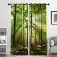 thumbnail image 2 of Cortinas de árbol Zulema 2 uds reducción de ruido decoración dormitorio B 150x166cm S, 2 of 7