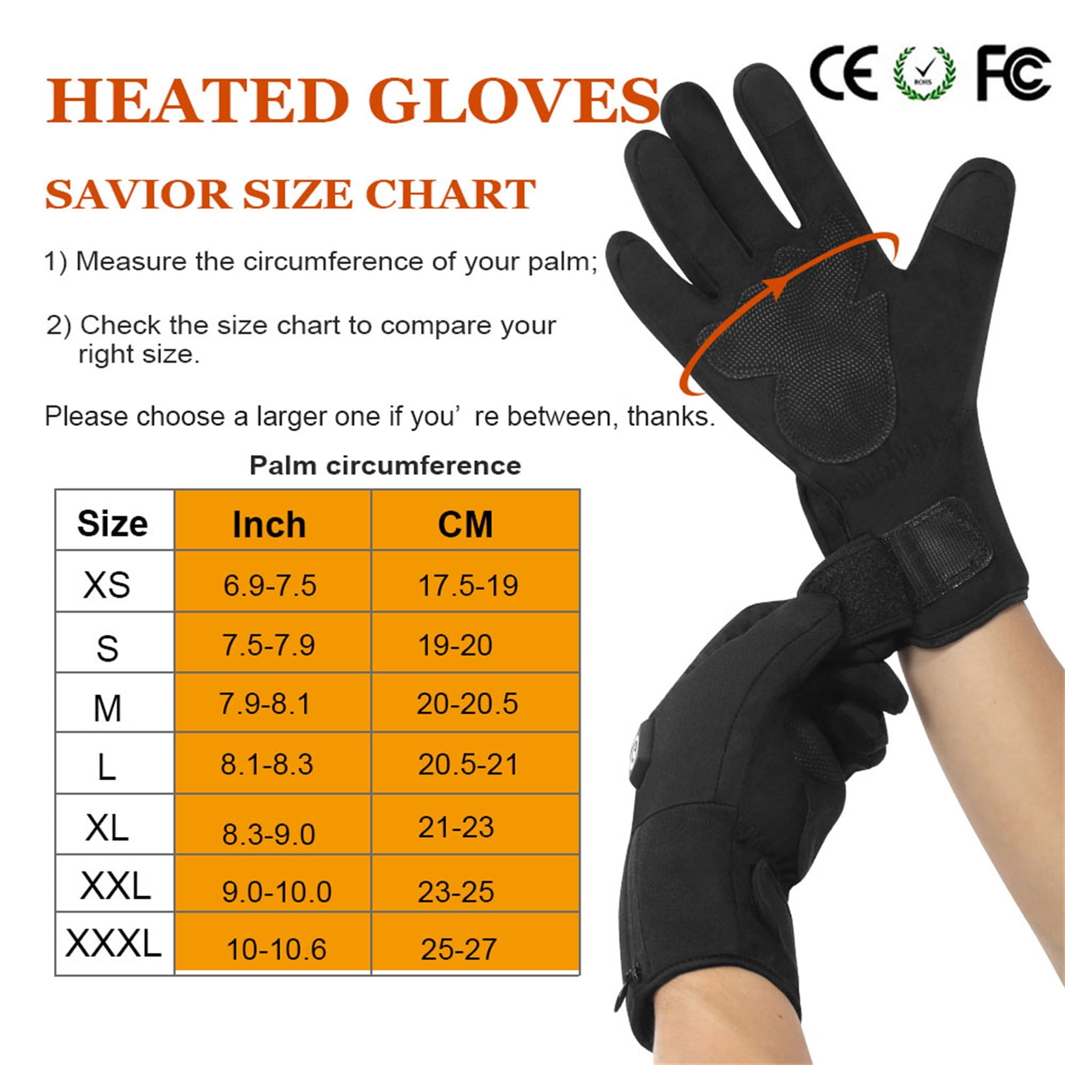 SAVIOR HEAT Heated Cycling Gloves for Men Women, Thin Electric Rechargeable Battery Motorcycle Warm Gloves 7.4V 2200mAh Hand Warmer Gloves for Cold Weather Work Ski Skate Hiking Camping Hunting