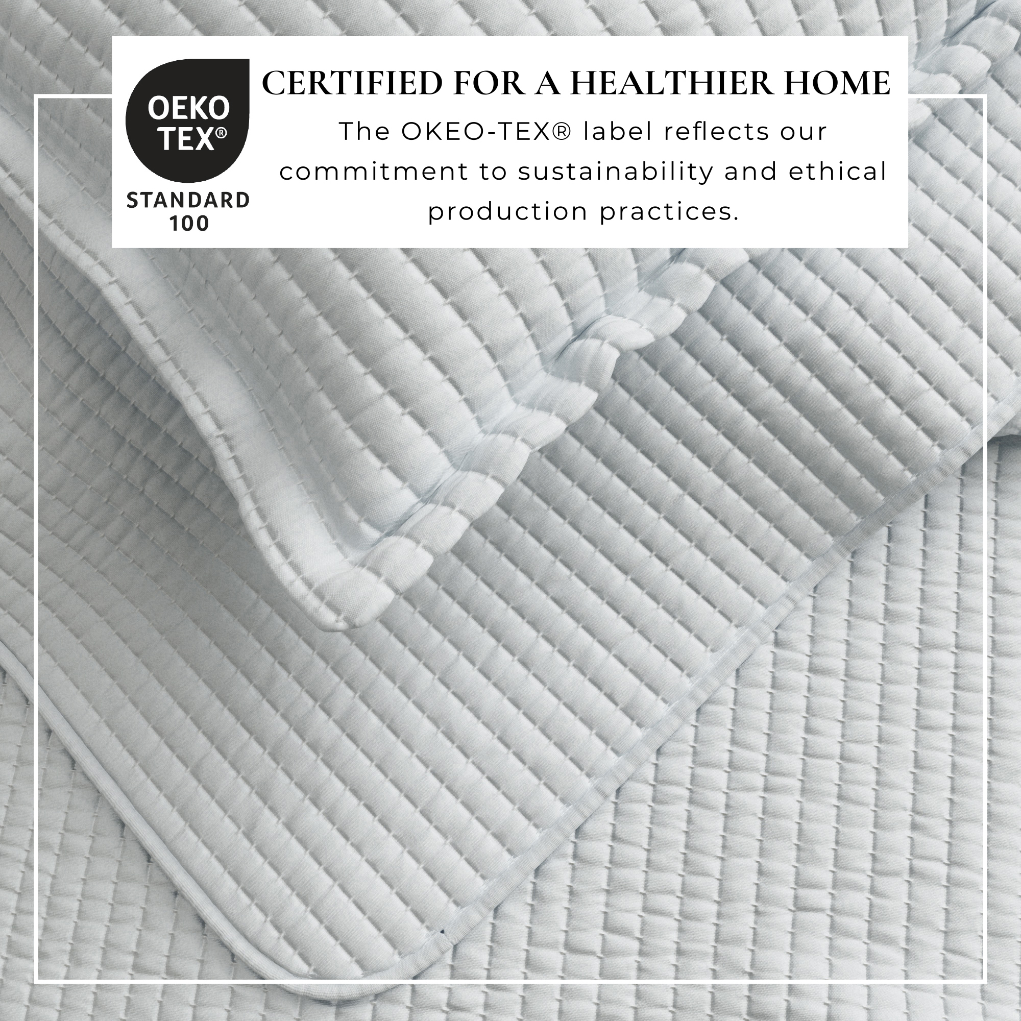 Great Bay Home Detailed Channel Stitch Microfiber All-Season Quilt Set With Shams (Full / Queen, Baby Blue)