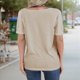 thumbnail image 3 of Tops de Corta con Cuello en V Color Albaricoque M, 3 of 4