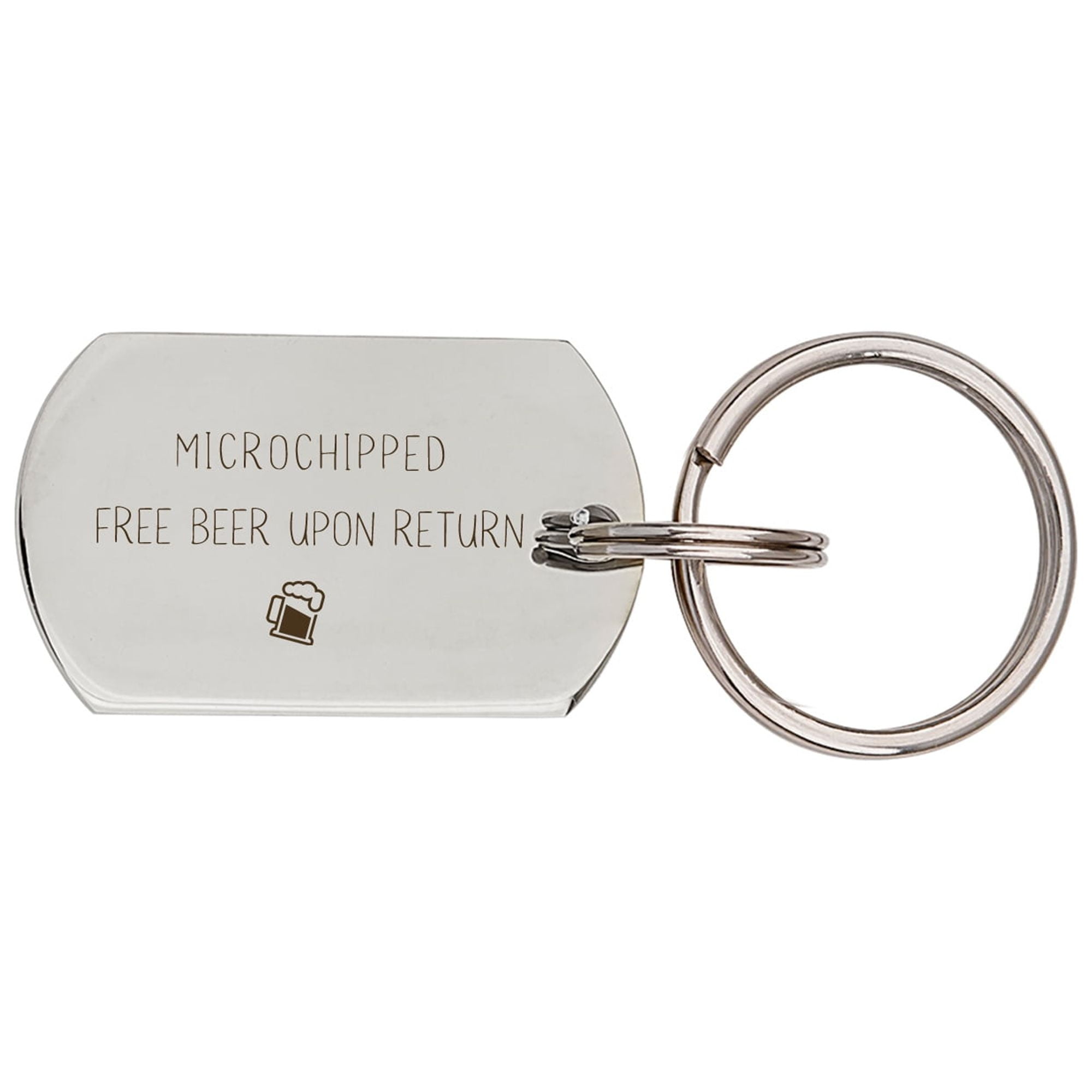 Engravable Pet Id Tag - Dog Tag with Phone Number Tag Shape - Pet Name Tag Emergency Tags for Pet Collar [Silver, S, Front & Back Engraving]