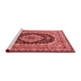 thumbnail image 2 of Ahgly Company Machine Washable Indoor Round Medallion Red Traditional Area Rugs, 8' Round, 2 of 4