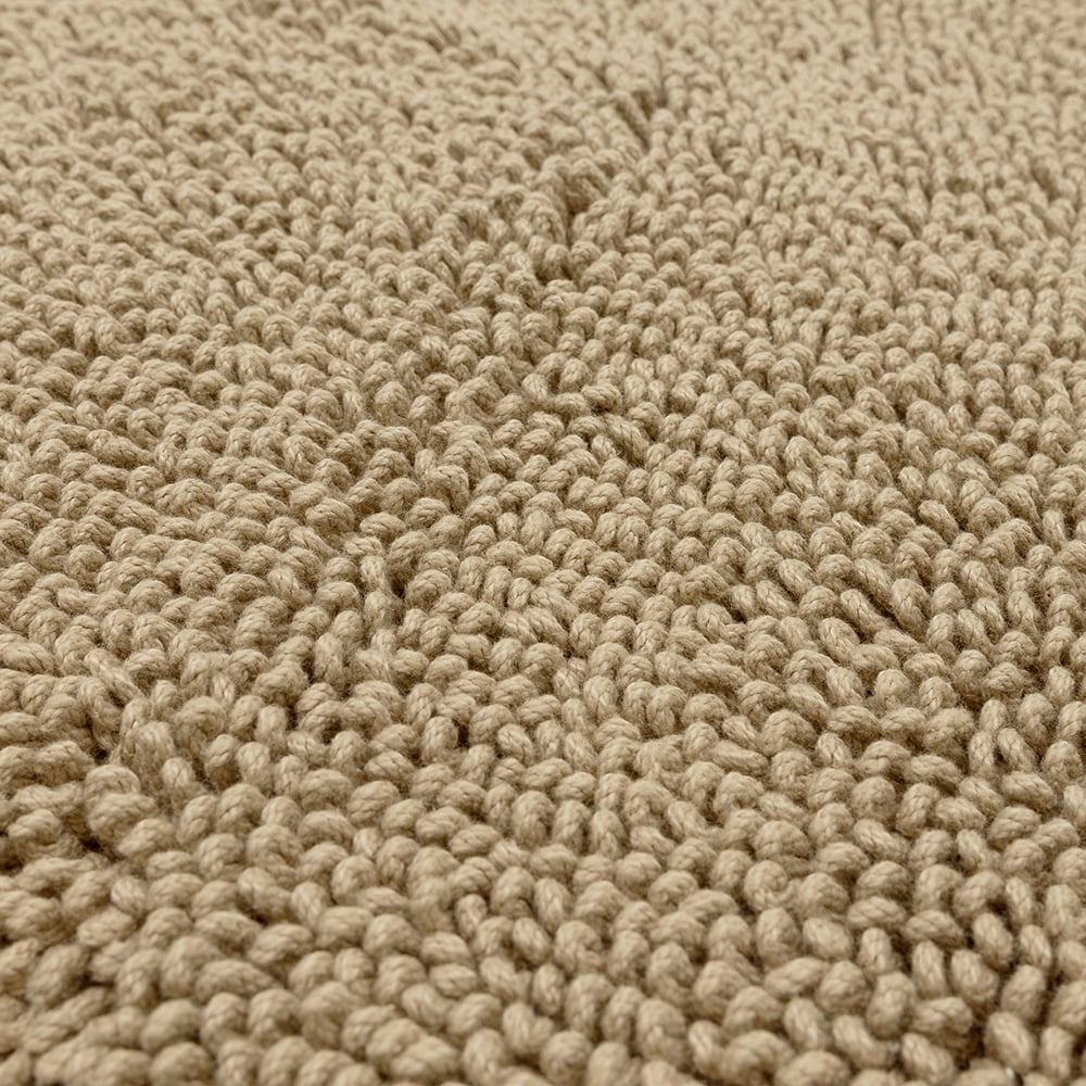 Mohawk Home Classic Cotton Plush Stain/Fade Resistant Non-Slip Washable Bath Mat, Taupe, 1' 5" X 2'