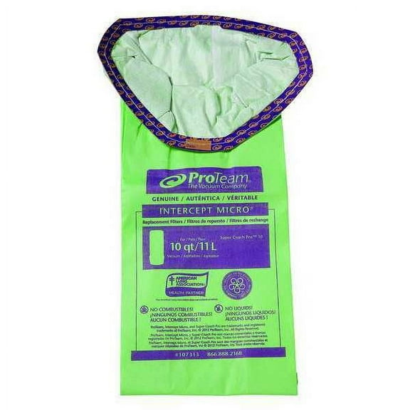 1Pack Proteam 107313 Intercept Micro Filter Bag, Fits SCP 10 (10 pk.)