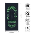 thumbnail image 6 of Romantic Silhouette Beach Towel - Dark Background with Floral Roses Perfect for Pool Travel and Bath Use - Grandeur Design, 6 of 6