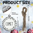 thumbnail image 3 of 12 Pieces Rustic Signs Christmas Ornaments Wood Sign Christmas Decorations Small Rustic Farmhouse Signs Christmas Tree Hanging Plaques Farmhouse White Signs Ornaments for Christmas Tree (Round Shape), 3 of 7