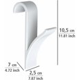 thumbnail image 4 of Gancho para radiador, juego de 2 ganchos para radiador para secadora de toallas, plástico blanco, 4 of 5