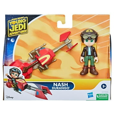 Star Wars Young Jedi Adventures 4" Nash Durango And Speeder Bike Figure, Kids Toy For Boys And Girls