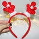 thumbnail image 4 of SUSUchens 12 piezas de diadema navideña con cuernos de alce y lazo, antideslizante, decoración navideña, para adultos y niños, linda banda para el cabello con astas de Navidad, accesorios para el, 4 of 8