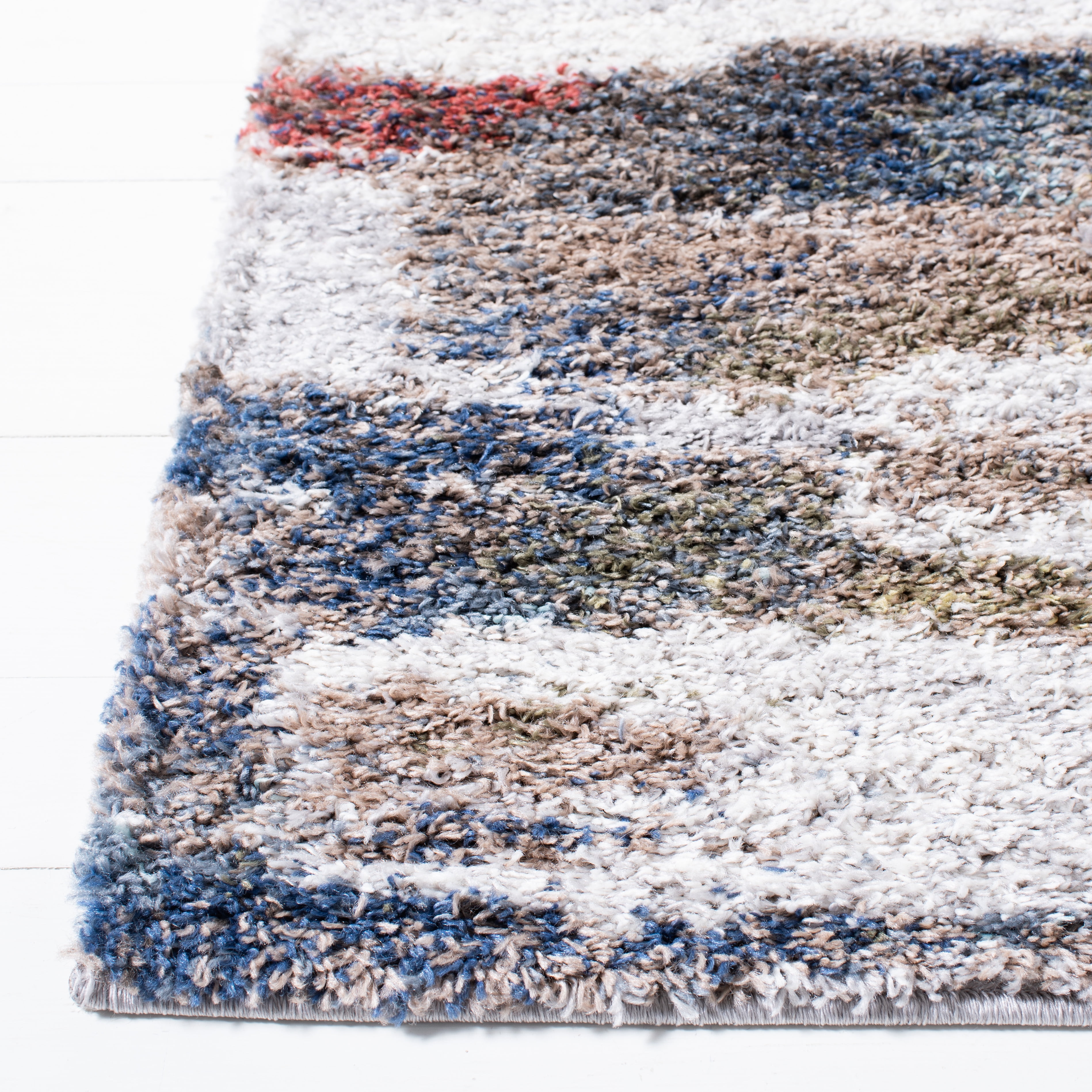 SAFAVIEH Calista Tanzil Abstract Area Rug, Ivory/Rust, 4'5" x 6'5"