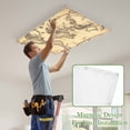 thumbnail image 4 of Beige Map Magnetic Fluorescent Light Covers for Ceiling Lights 2x4Ft, Retro Farmhouse Abstract Illustration Art Office Classroom Kitchen Drop Ceiling Light Covers Lighting Filters Shade Panel 3 Packs, 4 of 9
