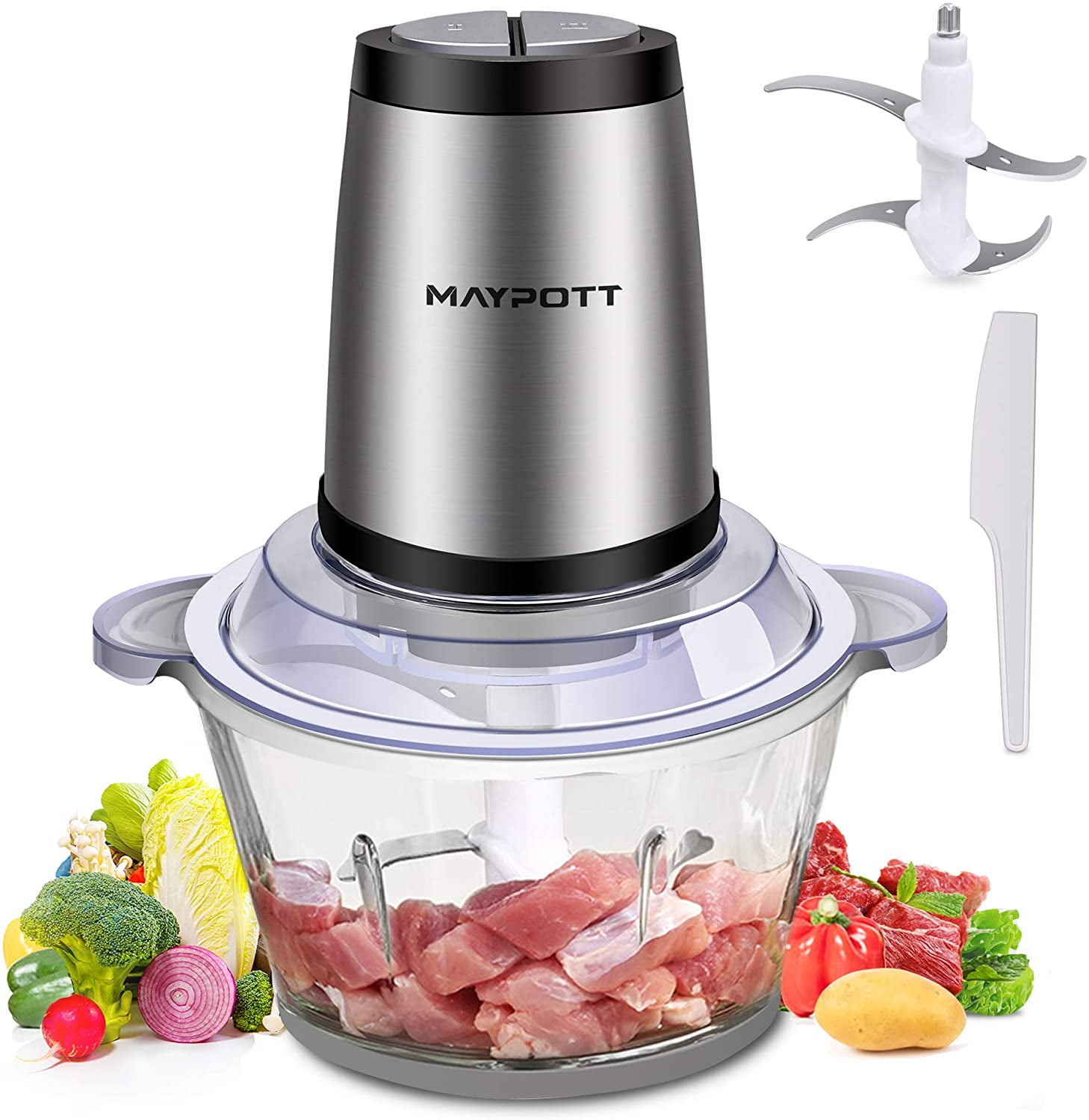 Electric Meat Grinder Food Chopper Machine, Food Processor For Meat