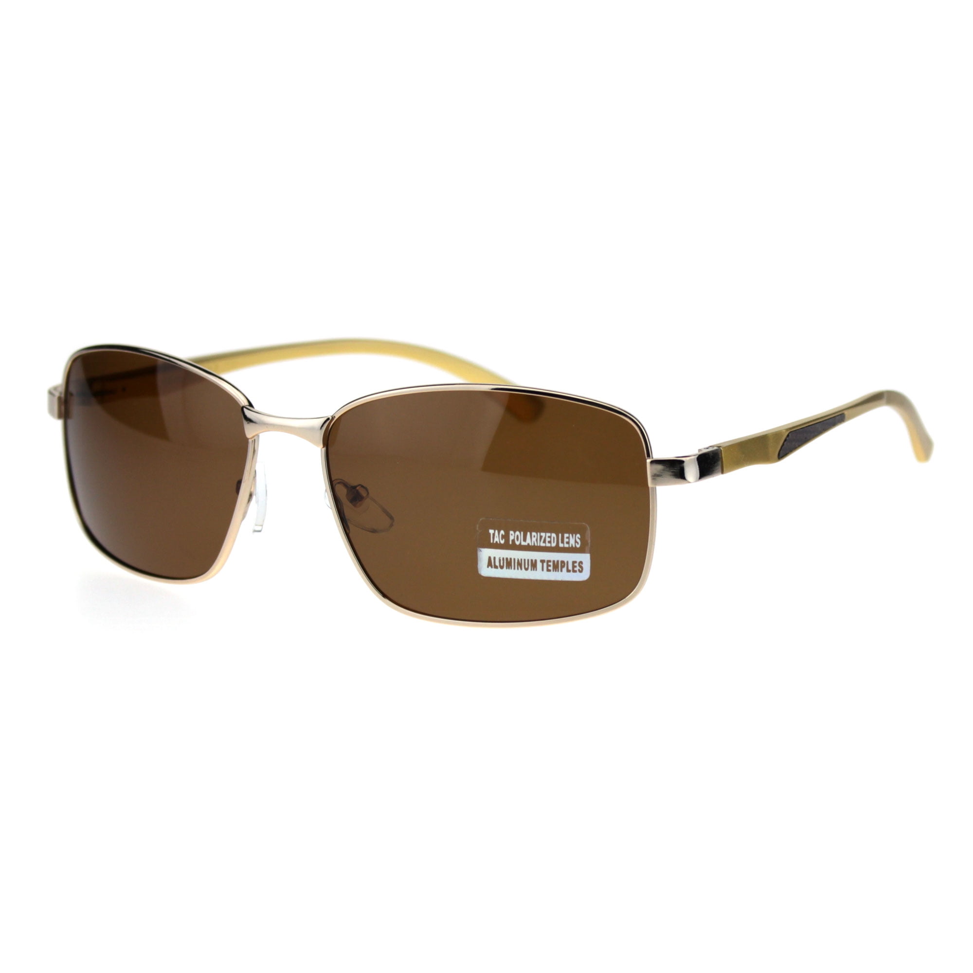 SA106 Mens Polarized Lens Aluminum Arm Metal Rim Light Weight Agent