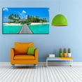 thumbnail image 2 of Beach Island Canvas Art Beach Sunset Picture Wall Art Beach Landscape Framed Painting Wall Decor For Home Office Bedroom Reeady to Hang, 2 of 6