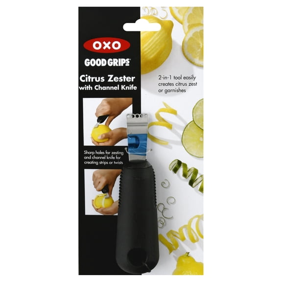OXO GG CITRUS ZESTER WITH CHANNEL KNIFE
