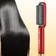 thumbnail image 5 of (Tenga en Cuenta El Enchufe Al Realizar Un Pedido) Peine para Liso Férula Y Herramienta para Rizar No Daña El Iones Negativos para Estudiantes Peine Cuerno Coreano Rizador Doble Propósito (Rojo), 5 of 7