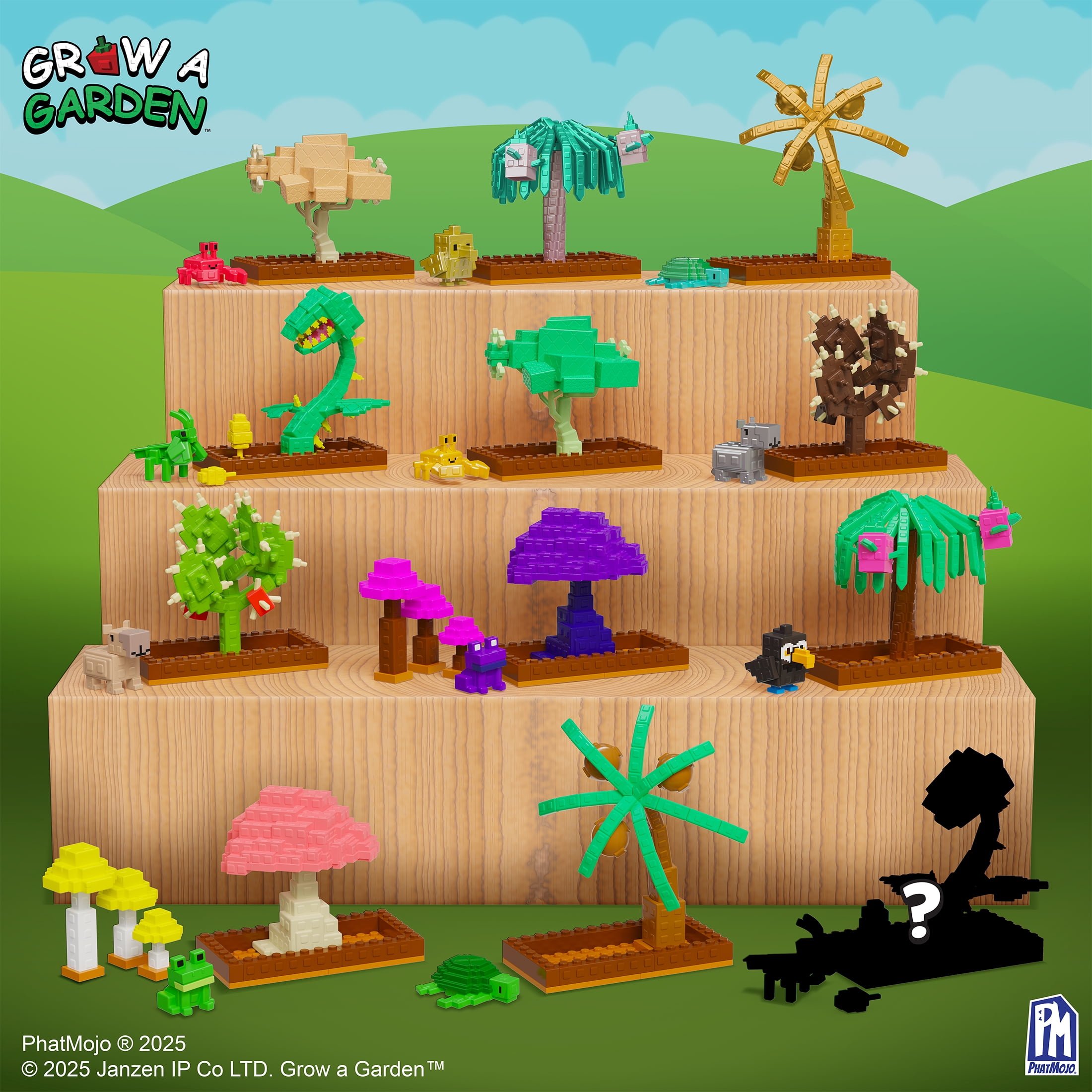 Grow A Garden  Rare Crops Bundle  Series 1  Mini Surprise Sphere Bundle -Includes DLC Code Redeemable on Roblox  Officially Licensed Construction Set by PhatMojo