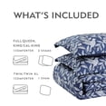 thumbnail image 6 of Notticasa 3-Piece Printed Comforter Sets,Navy,Full,Features a Floral and Peacebird Design, Including a Quilt Cover and Pillowcases, 6 of 8