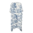 thumbnail image 5 of Xoenoiee Toile De Jouy House Pattern Summer Kimonos for Women Boho Half Sleeve Flowy Cardigans Swimsuit Beach Cover Ups for Women Swimwear Beachwear, 5 of 7