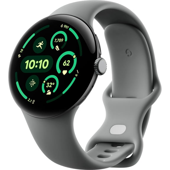 Pre-Owned Google Pixel Watch 3 (45mm) - Android Smartwatch with Heart Rate Tracking, Advanced Running from Fitbit, Fitness Insights, 24-Hour Battery - Matte Hazel Aluminum Case - Hazel Band - Wi-Fi