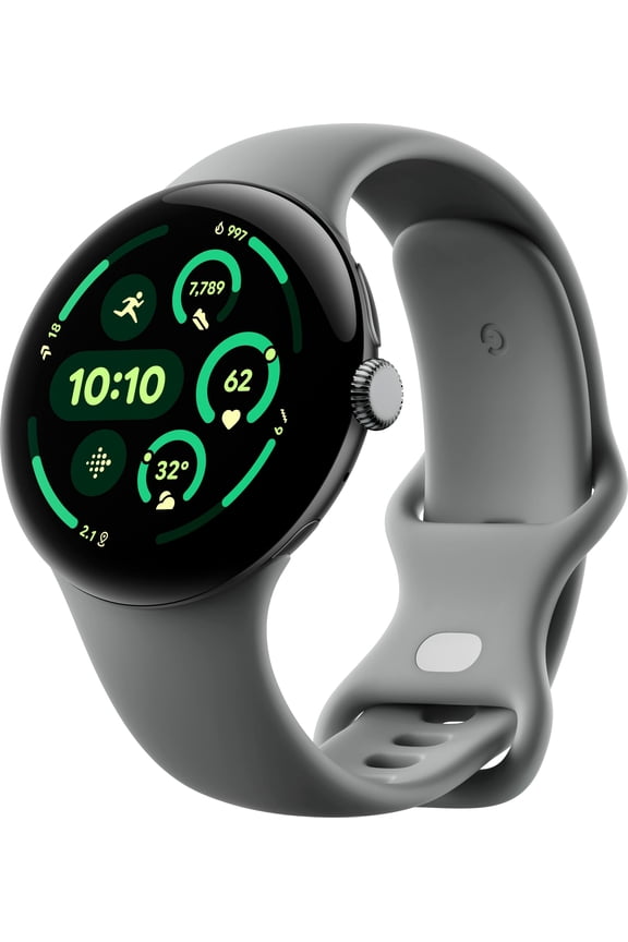 Pre-Owned Google Pixel Watch 3 (45mm) - Android Smartwatch with Heart Rate Tracking, Advanced Running from Fitbit, Fitness Insights, 24-Hour Battery - Matte Hazel Aluminum Case - Hazel Band - Wi-Fi