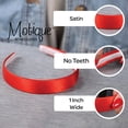 thumbnail image 3 of Motique Accessories 1 inch Satin Hard Headband - Black, 3 of 6