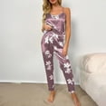 thumbnail image 2 of PENGXIANG Womens Pyjama Set Pyjamas en Soie Satin Longue 2pc Down Down Set Loungewear, 2 of 5