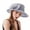 Grey, variant on Kentucky Derby Hats Organza Veil Feather Tea Party Flat Top Church Hat Wide Brim Fascinator Hat Church Tea Party Wedding