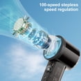 thumbnail image 4 of Transparent Mecha High-speed Coolings Fan USB Turbine Powerful Mini Wind Cannons Handheld Fan, 4 of 7
