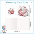 thumbnail image 2 of 6pcs Diamond Painting Kit Greeting Card, Love Bunny 5D DIY Diamond Handmade Holiday Greeting Card with Envelope, Christmas Gift Congratulation, 2 of 7