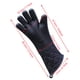 thumbnail image 2 of leyfeng Guante de horno Guantes de horno de silicona extralargos Resistentes al calor Antideslizantes Impermeables para cocinar Asar a la parrilla Hornear, 2 of 8