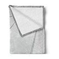 thumbnail image 2 of Spider Web Soft Flannel Fleece Throw Blanket, Spiders Hanging from Webs Halloween Inspired Design Dangerous Cartoon, Cozy Plush for Indoor and Outdoor Use, 50" x 60", Grey Black White, by Ambesonne, 2 of 5