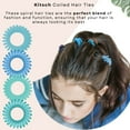 thumbnail image 2 of Kitsch Spiral Hair Ties, Coiled Hair Tie, Blue, 4 Pc, 2 of 11