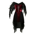 thumbnail image 6 of Women Halloween COS Black Angel Red Dark Belt Sexy Halloween Party Little Skir Halloween Party Dress, 6 of 6