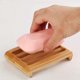 thumbnail image 3 of Jabonera rectangular de madera natural, soporte para platos, contenedor de bambú para cocina, esponja purificadora de jabón, 12,5 x 8 x 2 cm, 3 of 5