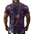 thumbnail image 6 of Fabrcox Halloween Men's T-Shirts Funny Ghost Pumpkin Spider Web Mens Graphic T-Shirts Fall Winter Festival Short Sleeve Shirt for Men Red XL, 6 of 6