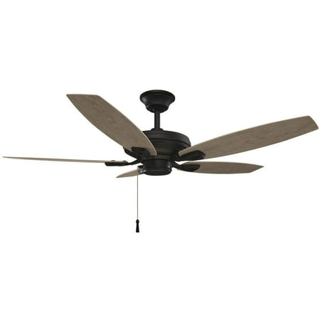 Hampton Bay North Pond 52 In Indoor Outdoor Matte Black