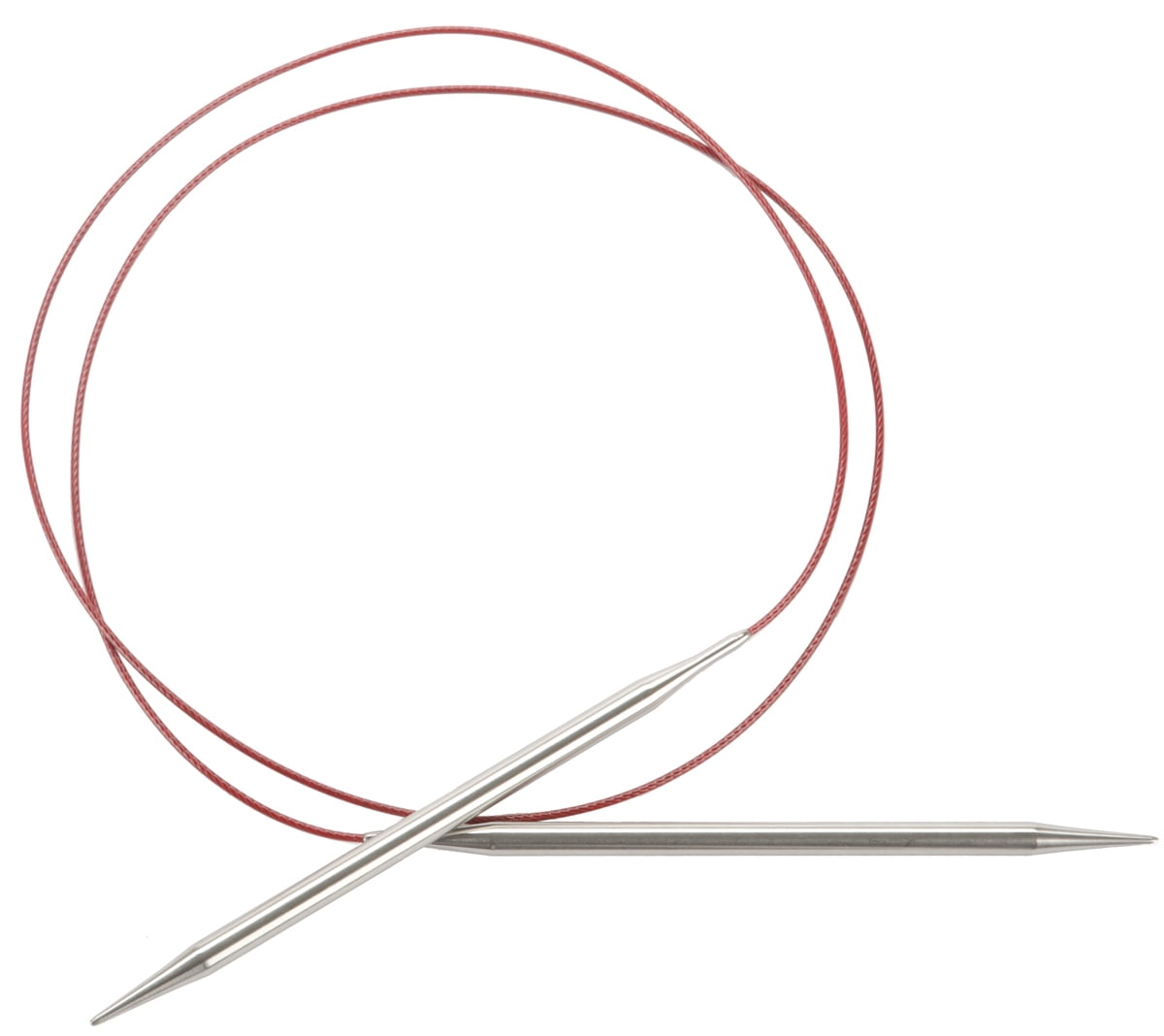 Chiaogoo Red Lace Stainless Circular Knitting Needles 40"Size 1/2.25Mm