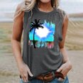 thumbnail image 2 of TDYHUAO Beach Tank Tops for Women Girls Trip Shirts Sunshine Coconut Palm Graphic Tee Summer Vacation Sleeveless Tops Vest, 2 of 5