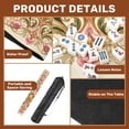 thumbnail image 2 of Mahjong Mat 31.5" x 31.5" Floral Blossom Pink Green Leaves Vintage Style Non-Slip Noise Reduction Mahjong Tiles Table Cover for Dominoes Poker Card Board and Tile Games, 2 of 8
