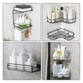 thumbnail image 4 of 16pcs Shower Caddy Adhesive Hooks, EEEkit Shower Caddy Adhesive Replacement Sticker, No Drilling Bathroom Organizer Hook, 4 of 8